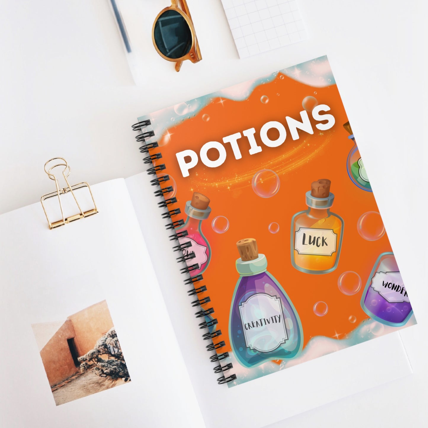 Colorful Potions Spiral Notebook - Ruled Line