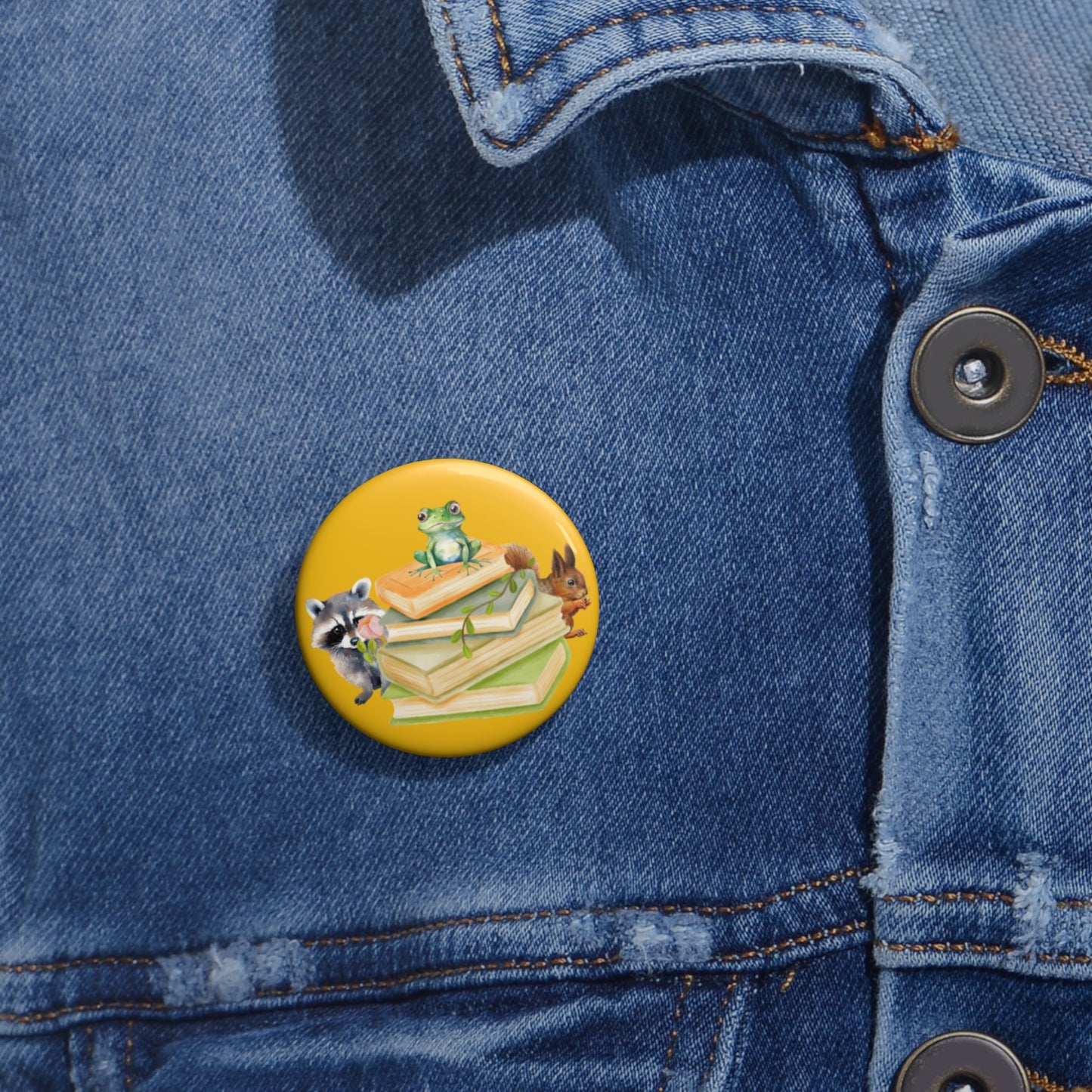 Animal Book- Pin Button