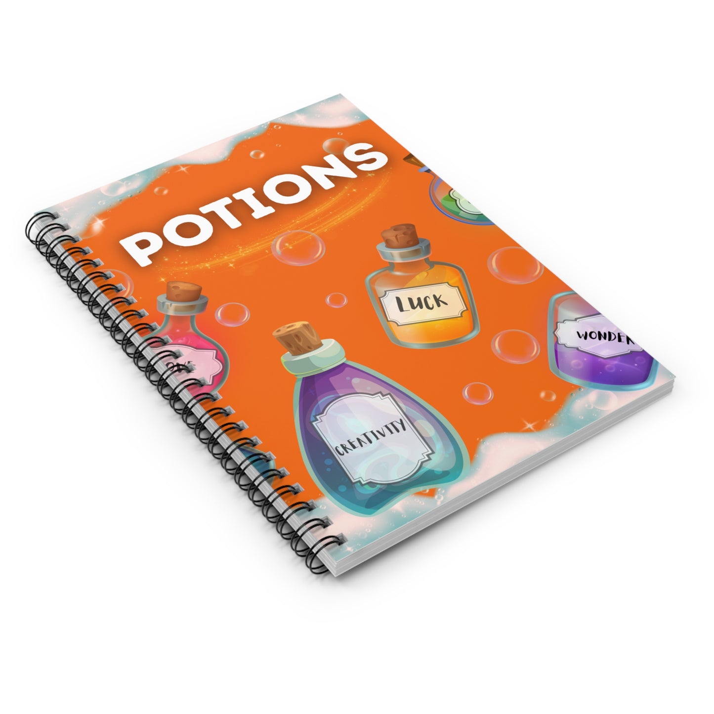 Colorful Potions Spiral Notebook - Ruled Line