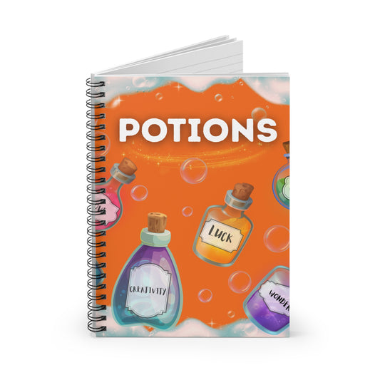 Colorful Potions Spiral Notebook - Ruled Line
