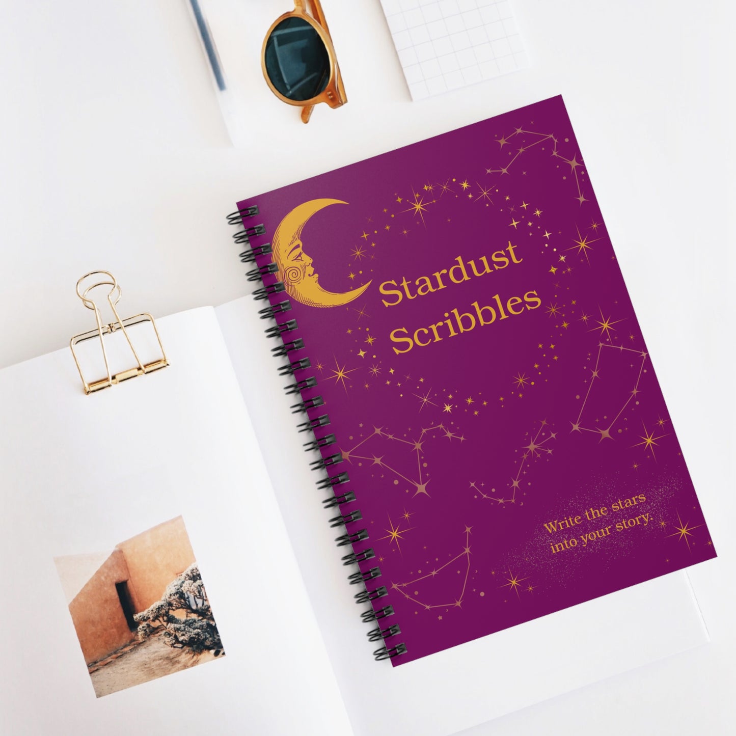 Celestial Spiral Notebook