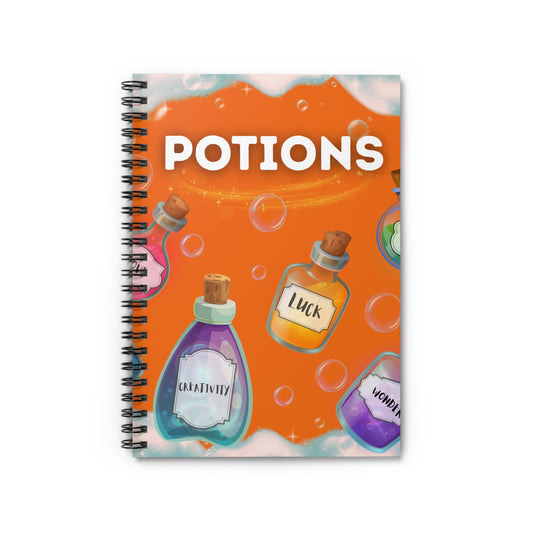 Colorful Potions Spiral Notebook - Ruled Line